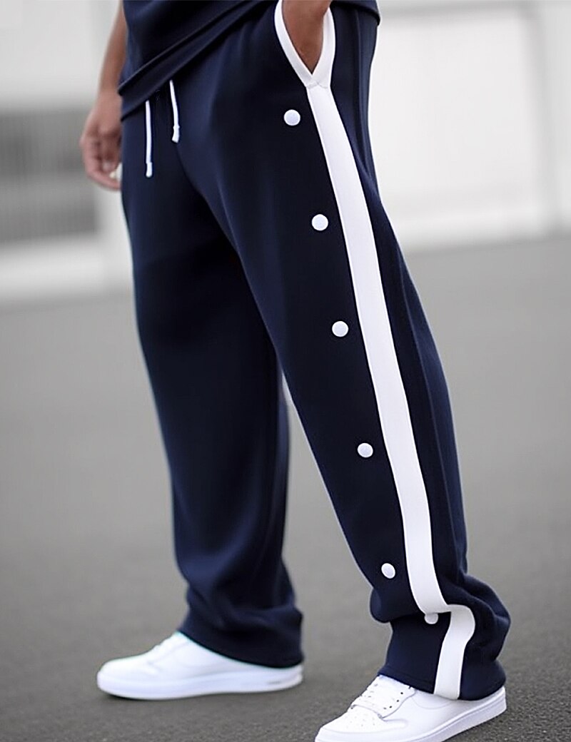 fartey Mens Casual Trousers Loose Comfy Drawstring Elastic Waist Sweatpants  for Men Trendy Fall 2023 Pockets Jogger Sports Work Pant 