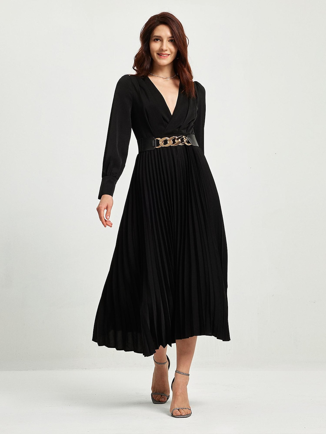 Casual satin outlet maxi dress