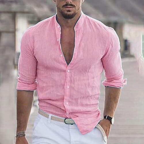 Chemise Homme Style Gothique Médiéval - Manches Longues Lacets - Coton Lin - Halloween