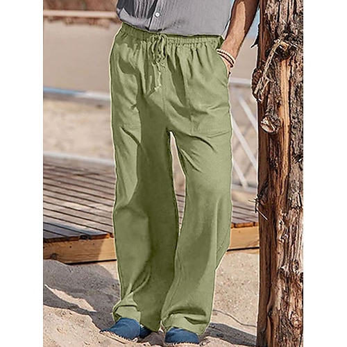 【BAON】Buran Summer Cotton Color Pants Brown Men'S Pants Men Spring And Summer Pant Casual All
