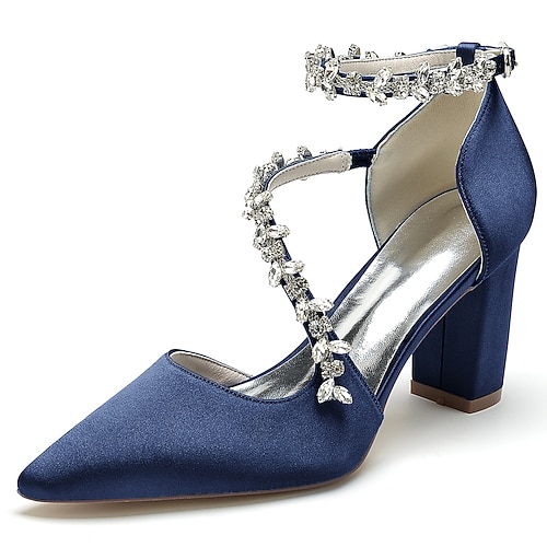 Baby Blue Block Heel Wedding Shoes Navy Heels Au Closed Toe Ankle