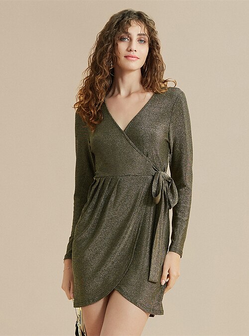 Army green cocktail on sale dress