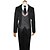cheap Anime Costumes-Inspired by Black Butler Sebastian Michaelis Anime Cosplay Costumes Japanese Solid Colored Cosplay Suits Vest Shirt Pants Long Sleeve For Men&#039;s Women&#039;s / Tuxedo / Tie / Tuxedo / Tie