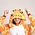 cheap Kigurumi Pajamas-Adults&#039; Nightwear Camouflage Giraffe Onesie Pajamas Coral fleece Orange Cosplay For Men and Women Animal Sleepwear Cartoon Festival / Holiday Costumes / Leotard / Onesie / Leotard / Onesie
