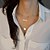 baratos Others-Mulheres Colares em Corrente colares em camadas Multi Camadas Bagels senhoras Moda Europeu Multicamada Liga Dourado Colar Jóias Para Casual Diário Esportes Escritório e Carreira
