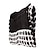 abordables Scarves &amp; Bandanas-joker mohair negro bufanda de lana a cuadros de la mujer