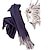 abordables Scarves &amp; Bandanas-Doble Joker de color súper larga azul violáceo doble borla tejer bufanda m de la mujer