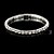 abordables Bracelets-Bracelet de tennis Femme Homme Cristal Cristal Zirconium Plaqué argent Pas cher Bracelet Bijoux pour Mariage Décontracté Quotidien