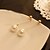 preiswerte Modische Ohrringe-Tropfen-Ohrringe Ohrringe baumeln For Perlen Damen Party Alltag Täglich Perlen Künstliche Perle Aleación Silber
