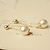 preiswerte Modische Ohrringe-Tropfen-Ohrringe Ohrringe baumeln For Perlen Damen Party Alltag Täglich Perlen Künstliche Perle Aleación Silber