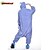 abordables Pijamas Kigurumi-Adulto Pijamas Kigurumi Monstruo Monstruo azul Animal Retazos Pijamas de una pieza Pijamas Disfraz divertido Forro polar Cosplay por Hombre y mujer Víspera de Todos los Santos Ropa de Noche de los