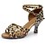 cheap Others-Women&#039;s Latin Dance Shoes Ballroom Dance Shoes Salsa Shoes Samba Shoes Indoor Satin Basic Sandal Buckle Solid Color Buckle Leopard Nude Black