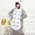 abordables Pyjamas Kigurumi-Adulte Pyjama Kigurumi Chat Totoro Animal Mosaïque Combinaison de Pyjamas Pyjamas polaire Cosplay Pour Homme et Femme Noël Pyjamas Animale Dessin animé