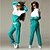 cheap Two Piece Sets-Women&#039;s Patchwork 2 Piece Tracksuit Sweatsuit Street Long Sleeve Thermal Warm Breathable Soft Fitness Running Jogging Sportswear Activewear Color Block Black Green Pearl Pink / Sweatpants / Casual