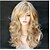 cheap City to Beach-Synthetic Wig Body Wave Wavy With Bangs Wig Long Black Black / Red Blonde Synthetic Hair 22 inch Women&#039;s Side Part Blonde
