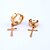 cheap Men&#039;s Earrings-Women&#039;s Men&#039;s Stud Earrings Hoop Earrings Hanging Cross Earrings Cross Stainless Steel Personalized Punk Earrings Jewelry Camouflage Color / Golden / Black For Casual Daily Sports