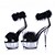 cheap Sandals-Women&#039;s Sandals Furry Feather Plus Size Handmade Wedding Party &amp; Evening Club Solid Colored Stripper Heels High Heel Sandals Summer Feather Platform Stiletto Heel Open Toe Sexy Sweet Patent Leather