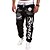 cheap Running &amp; Jogging Clothing-Men&#039;s Street Sweatpants Joggers Track Pants Bottoms Harem Drawstring Fitness Gym Workout Running Active Training Jogging Plus Size Breathable Soft Sport Graffiti Gray Red Black White Black Red Black