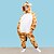 abordables Pijamas Kigurumi-Niños Pijamas Kigurumi Jirafa Color sólido Pijamas de una pieza Forro polar Cosplay por Niños y niñas Navidad Ropa de Noche de los Animales Dibujos animados
