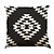 baratos Almofadas de Decoração-conjunto de 5 capas de travesseiro naturais / orgânicas em xadrez floral de cor sólida, casual retro tradicional / clássico, almofada externa para sofá-cama poltrona 45 * 45cm preto branco