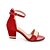 cheap Sandals-Women&#039;s Sandals Heel Sandals Block Heel Sandals Buckle Block Heel Open Toe Sexy Classic Minimalism Daily Party &amp; Evening Leatherette Summer Color Block Black Red