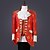 abordables Robes Vintage-Déguisement Halloween Homme Prince Relief Rococo Epoque Médiévale Costume de Cosplay Smoking Tailleurs et Vestons Halloween Carnaval Soirée Fête scolaire Dentelle Violet Rouge Bleu ciel Costumes