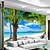 cheap Wallpaper-Mural Wallpaper Wall Sticker Covering Print Adhesive Required Landscape Palm Beach Sea Canvas Home Décor