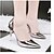 abordables Pumps &amp; Heels-Mujer Tacones Tacón de Aguja Tacón Decorativo Zapatos del club Boda Vestido Fiesta y Noche Zapatos de Paseo Cuero Patentado Primavera Verano Gris oscuro Negro Rosa