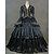 billige Vintage kjoler-Rokoko Victoriansk 18. århundre Cocktail Kjole Vintage kjole Kjoler Party-kostyme Maskerade Ballkjole Gulvlengde Dame Store størrelser Tilpasset Fest Skoleball