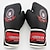 abordables Boxe et arts martiaux-Gants du sport Pour Boxe Doigt complet Ajustable Ecran Solaire Respirable PU Noir Rouge
