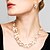 cheap Belts-Women&#039;s Jewelry Set Drop Earrings Pearl Necklace Twisted Ladies Elegant Fashion European Bridal Pearl Rhinestone Alloy Earrings Jewelry Coffee For Party Wedding Daily Masquerade Engagement Party Prom