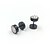 cheap Others-Men&#039;s Stud Earrings flat back Ladies Rhinestone Titanium Steel Earrings Jewelry White / Black For Party Wedding Daily