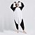 preiswerte Cosplay &amp; Kostüme-Erwachsene Kigurumi-Pyjamas Tier Panda Patchwork Pyjamas-Einteiler Polar-Fleece Cosplay Für Herren und Damen Tiernachtwäsche Karikatur Fest / Feiertage Kostüme / Gymnastikanzug / Einteiler