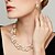 cheap Belts-Women&#039;s Jewelry Set Drop Earrings Pearl Necklace Twisted Ladies Elegant Fashion European Bridal Pearl Rhinestone Alloy Earrings Jewelry Coffee For Party Wedding Daily Masquerade Engagement Party Prom