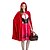 abordables Cosplay &amp; Costumes-le petit chaperon rouge robe cape cosplay costume manteau mascarade adultes femmes femme vacances robe noël halloween carnaval facile halloween costumes mardi gras