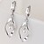 cheap Women&#039;s Jewelry-Women&#039;s Stud Earrings Drop Earrings Dangle Earrings Leaf Long Twisted Sterling Silver Imitation Pearl Ladies Fashion Simple Style Earrings Jewelry Silver For Daily Work