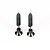 cheap Men&#039;s Earrings-Men&#039;s Stud Earrings flat back Fashion Rock Titanium Steel Earrings Jewelry Black / Silver For Casual Daily