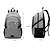cheap Bags-Men&#039;s PU Leather Oxford Cloth School Bag Rucksack Functional Backpack Large Capacity USB Port Zipper Sports Outdoor Backpack Black Gray