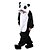preiswerte Kigurumi Pyjamas-Kinder Kigurumi-Pyjamas Panda Pyjamas-Einteiler Flanell Schwarz / Weiß Cosplay Für Jungen und Mädchen Tiernachtwäsche Karikatur Fest / Feiertage Kostüme / Gymnastikanzug / Einteiler