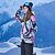 billige Skiklær-GSOU SNOW Dame Vanntett Vindtett Varm Pustende Skijakke Snøjakke Vinter Dunjakker til Ski &amp; Snowboard Vintersport / Langermet / Kamuflasje