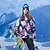 abordables Ropa de esquí-GSOU SNOW Mujer Impermeable Resistente al Viento Templado Transpirable Chaqueta de Esquí Chaqueta de nieve Invierno Chaquetas de Plumón para Esquí Deportes de Invierno / Manga Larga / camuflaje