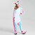 preiswerte Kigurumi Pyjamas-Erwachsene Kigurumi-Pyjamas Unicorn Fliegendes Pferd Pyjamas-Einteiler Flanell Regenbogen Cosplay Für Herren und Damen Tiernachtwäsche Karikatur Fest / Feiertage Kostüme
