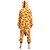 abordables Pyjamas Kigurumi-Adulte Pyjama Kigurumi Tenues de nuit Camouflage Girafe Animal Mosaïque Combinaison de Pyjamas Pyjamas Polaire Cosplay Pour Homme et Femme Noël Pyjamas Animale Dessin animé