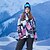 abordables Vêtements de ski-GSOU SNOW Femme Etanche Coupe Vent Chaud Respirable Veste de ski Veste de neige Hiver doudoune / Anorak en Duvet pour Ski Sports d&#039;hiver / Manches Longues / camouflage