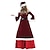 cheap Cosplay &amp; Costumes-Santa Suit Santa Claus Mrs.Claus Dress Costume Christmas Dress Santa Clothes Women&#039;s Adults&#039; Vacation Dress Christmas New Year Masquerade Festival / Holiday Elastane Lycra Spandex Red Women&#039;s Easy