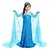 cheap Cosplay &amp; Costumes-Princess Fairytale Elsa Girls&#039; Dress Flower Girl Dress Movie Cosplay Dresses Vacation Dress Rosy Pink White (With Accessories) Blue (With Accessories) Christmas Halloween Masquerade Dress Elastane