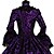cheap Vintage Dresses-Maria Antonietta Vacation Dress Lace Japanese Cosplay Costumes Purple