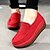 cheap Women&#039;s Slip-Ons &amp; Loafers-Women&#039;s Loafers &amp; Slip-Ons Comfort Shoes Round Toe Sporty Casual Daily Yoga Walking Shoes Suede Solid Colored Red Black Dark Blue