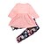 cheap Girls&#039; Clothing Sets-Girls&#039; Clothing Set Long Sleeve Blushing Pink Unicorn Modern Style Cartoon Animal Pattern Floral Print Animal Daily Holiday Cotton Long Casual / Cute / Fall / Spring / Ruched