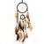 cheap Wall Art-Dream Catcher Handmade Gift with Small Circle Gradient Feather and Beaded Wall Hanging Decor Art Indian Style 55*11 cm